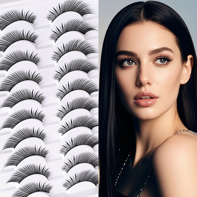 Everyday Minimalist: 10 Pairs Natural Clear Band Eyelashes